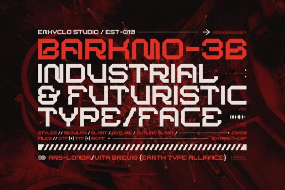 Barkmo36: A Bold Display Font for Digital Creatives