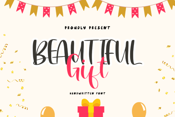 Beautiful Gift Font for Handmade Creations