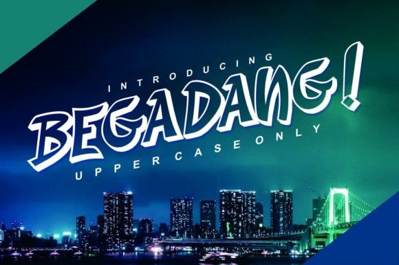 Begadang Display Font for Web Design