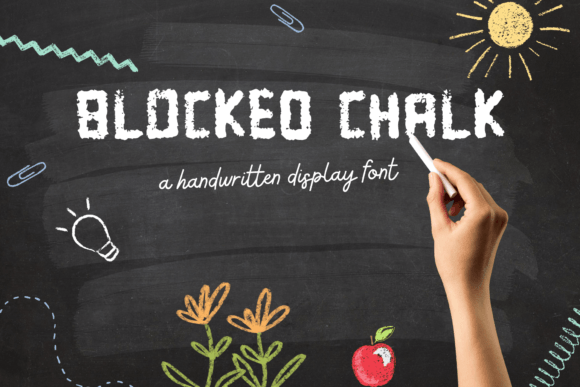 Blocked Chalk Font for Handmade Creations