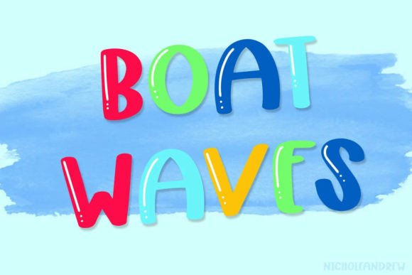 Boat Waves: A Shiny Display Font for Editorial Projects