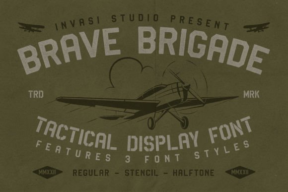 Brave Brigade: A Bold Display Font for Branding Projects