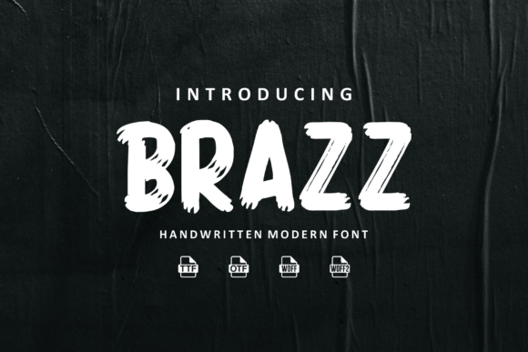 Brazz: A Modern Display Font for Web Design