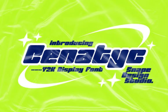 Cenatyc: A Futuristic Display Font for Web Design