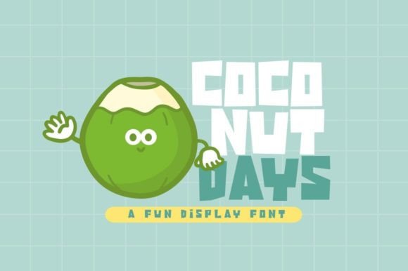 Coconut Days: A Playful Display Font for Web Design
