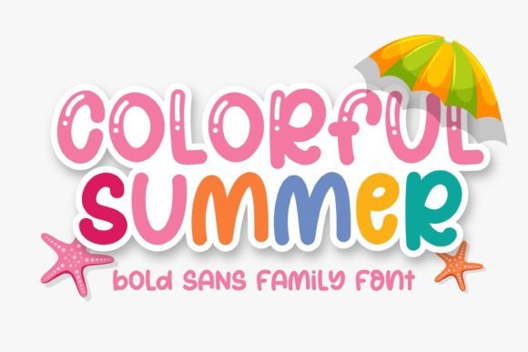 Colorful Summer: A Versatile Display Font for Digital Projects