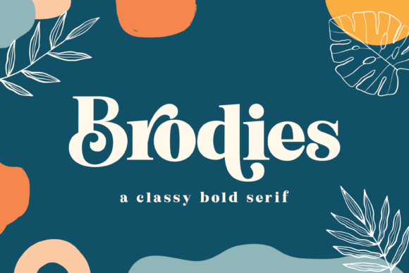 Discover Brodies: A Modern Display Font for Creative Projects