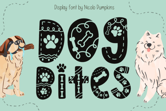 Dog Bites Display Font for Web Design