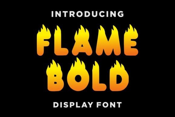 Flame Bold: A Creative Display Font for Branding Projects