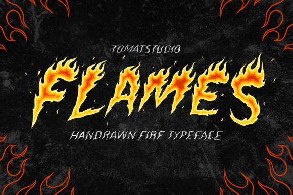 Flames Font for Business Branding and Design