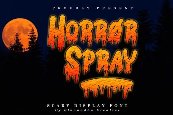 Horror Spray Font for Terrifying Campaigns