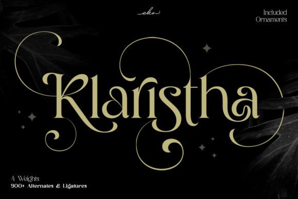 Klaristha: A Display Font for Elegant Branding Projects