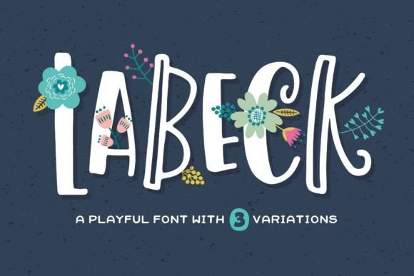 Labeck: A Playful Display Font for Digital Creativity