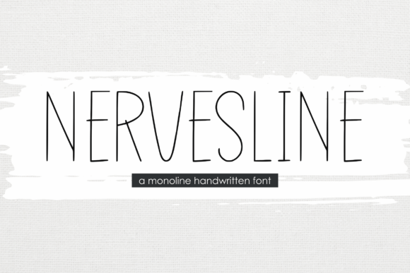 Nervesline: A Casual Handwritten Font for Creative Projects