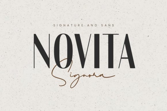 Novita Signora Duo: A Modern Font for Bold Branding