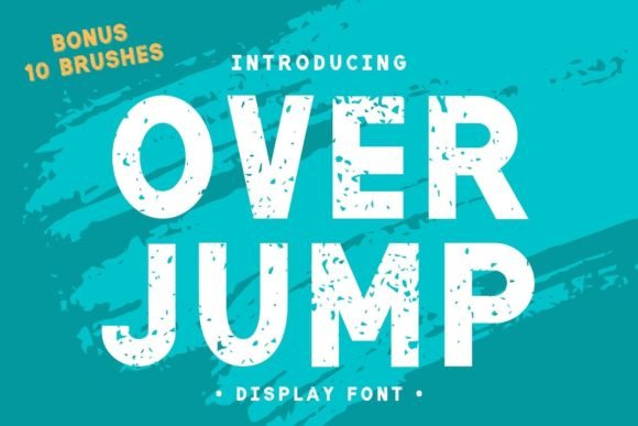 Over Jump: A Playful Display Font for Modern Web Projects