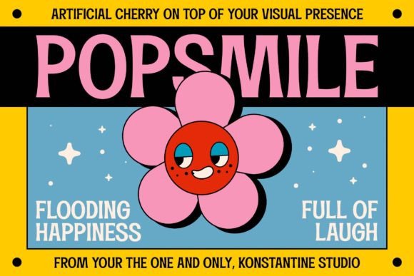 Popsmile: A Retro-Inspired Font for Modern Editorial Design