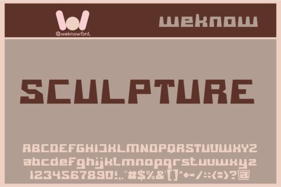 Sculpture Font for Bold Editorial Design