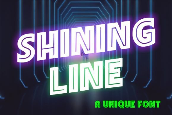Shining Line: A Bold Display Font for Modern Campaigns