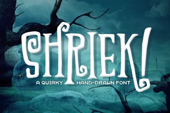 Shriek Font: A Halloween-Inspired Display Typeface for Bold Campaigns