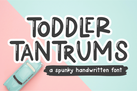 Toddler Tantrums Font for Playful Editorial Design